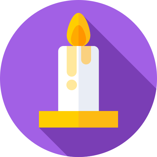 Candle Flat Circular Flat icon