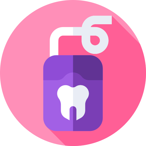Dental floss Flat Circular Flat icon