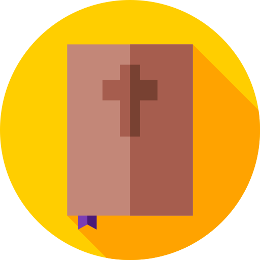 biblia Flat Circular Flat ikona