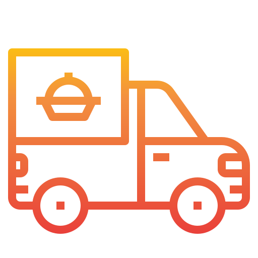 Delivery truck itim2101 Gradient icon
