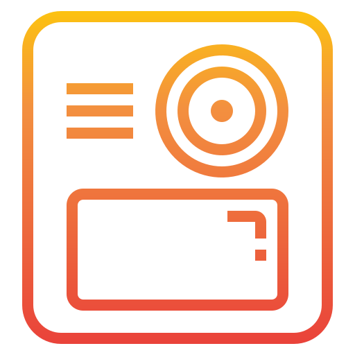 Digital camera itim2101 Gradient icon