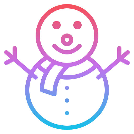 Снеговик Iconixar Gradient иконка
