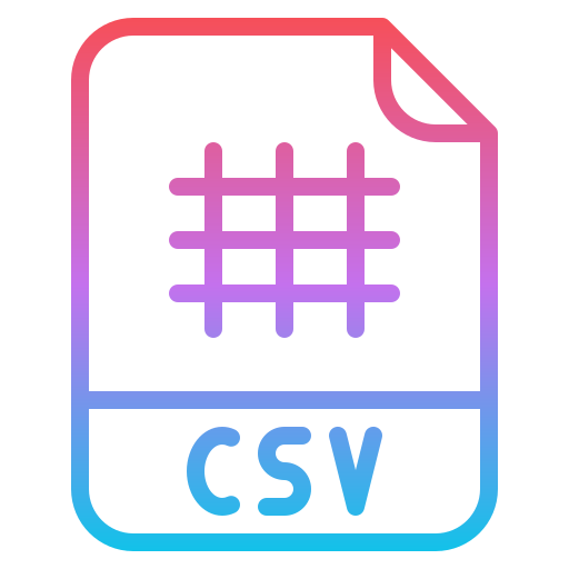 csv Iconixar Gradient icon