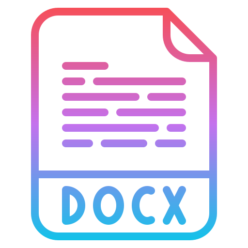 docx Iconixar Gradient icoon