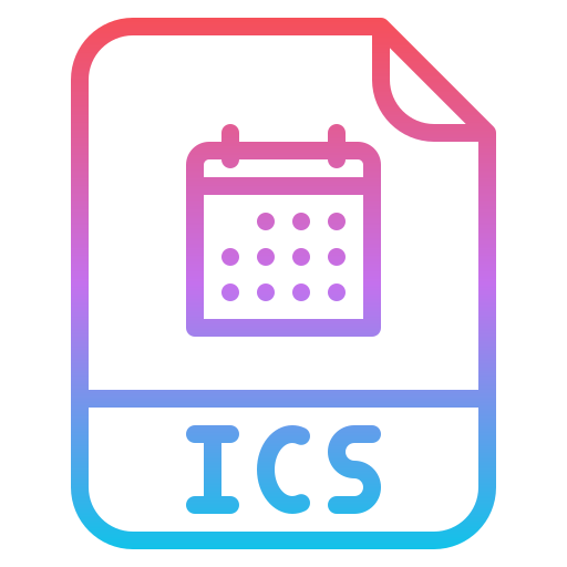 formato ics Iconixar Gradient icono