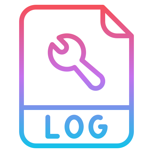 log formaat Iconixar Gradient icoon