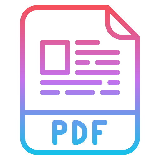 pdf Iconixar Gradient icono