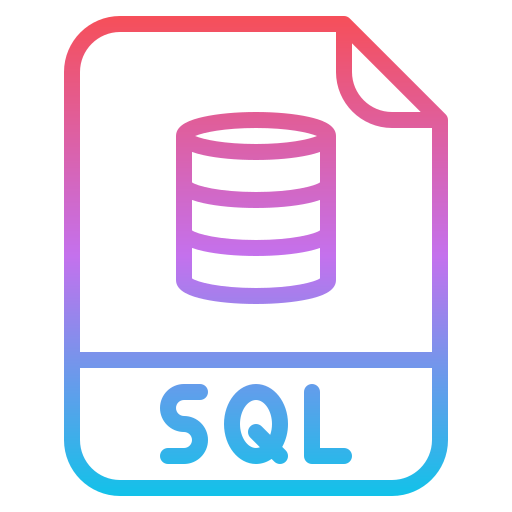 Sql Iconixar Gradient icon