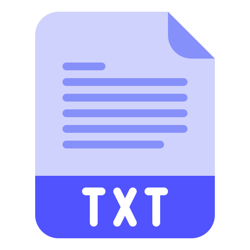 txt Iconixar Flat icon