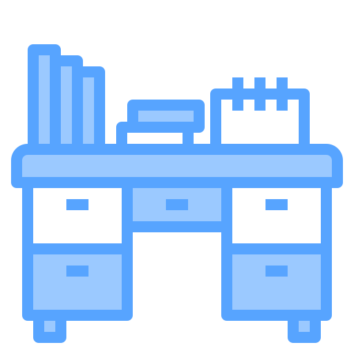 Desk Catkuro Blue icon