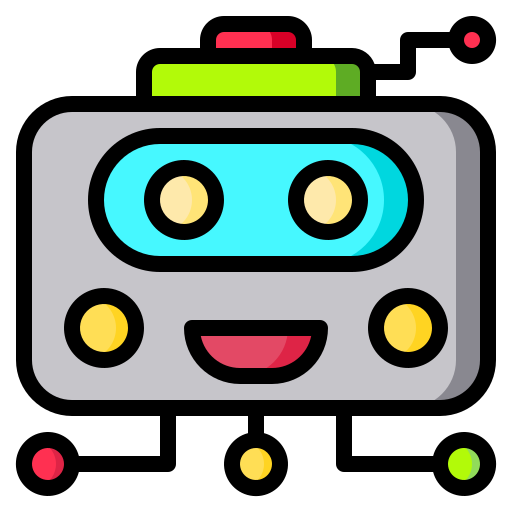 robot Catkuro Lineal Color icono