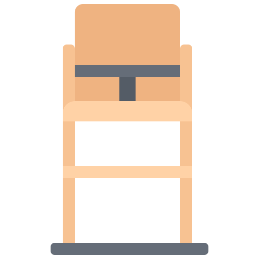 Chair Coloring Flat icon