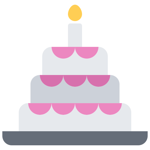 ケーキ Coloring Flat icon