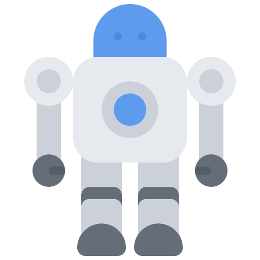 robot Coloring Flat icoon
