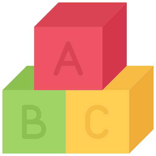 Cube Coloring Flat icon