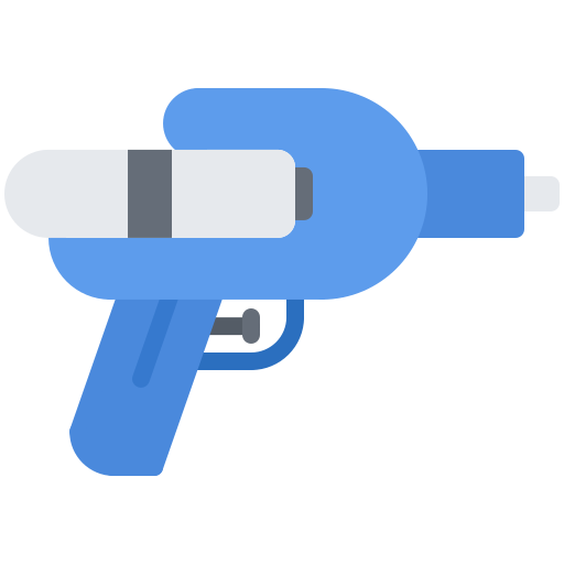 pistola de agua Coloring Flat icono