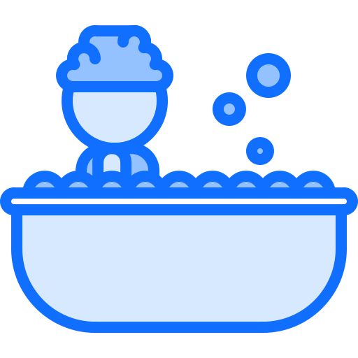 salle de bains Coloring Blue Icône
