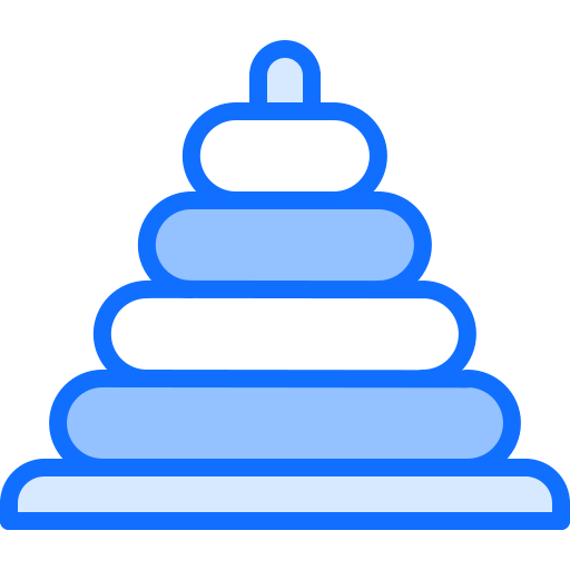 piramide Coloring Blue icona