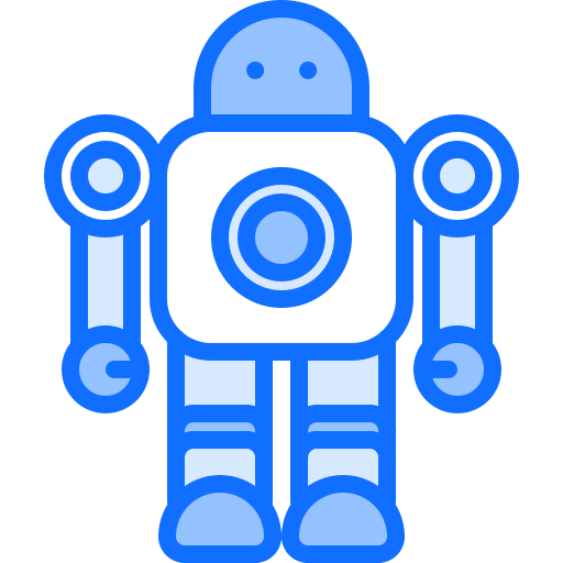 robot Coloring Blue icoon