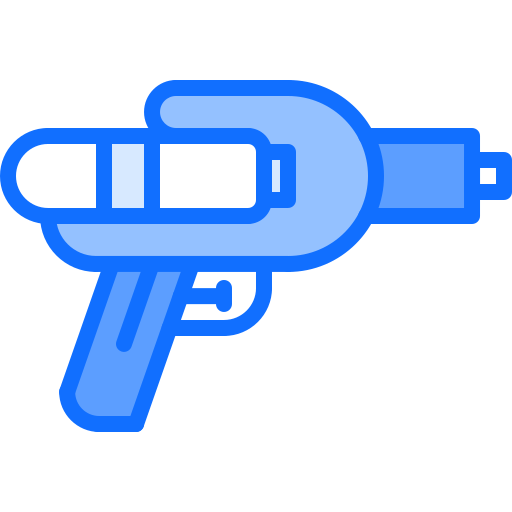 arma de agua Coloring Blue Ícone