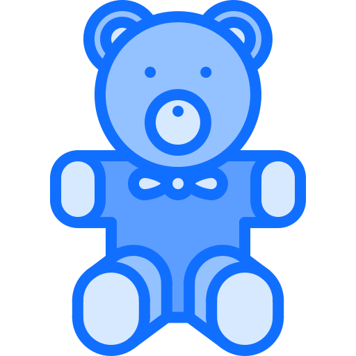 плюшевый медведь Coloring Blue иконка