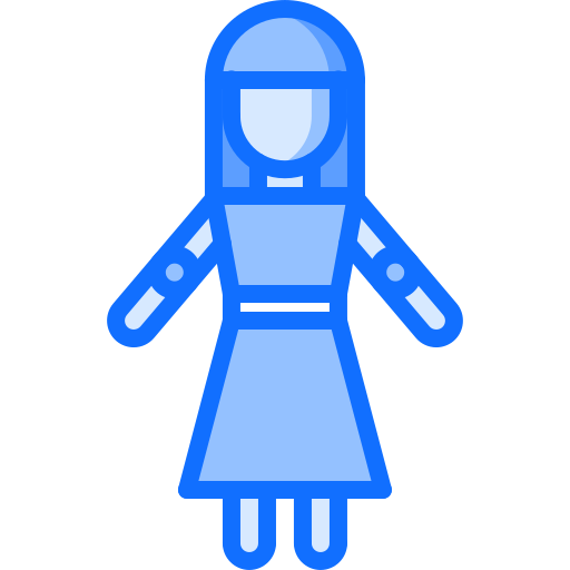 Doll Coloring Blue icon