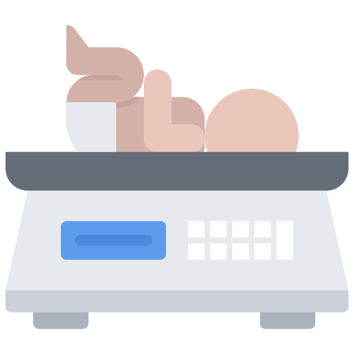 Weighing Coloring Flat icon