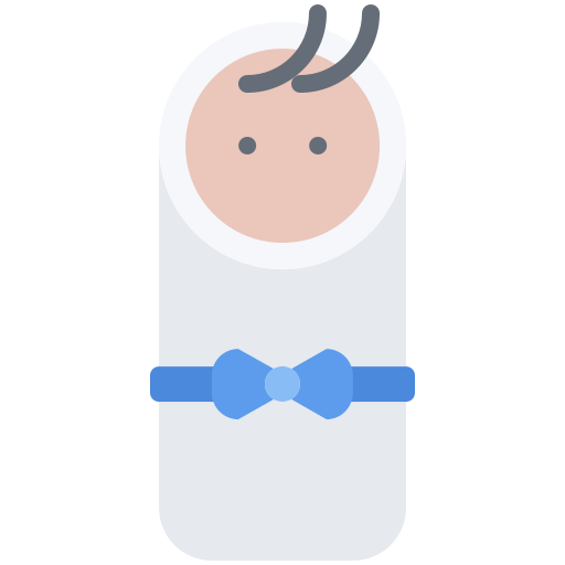 Swaddle Coloring Flat icon