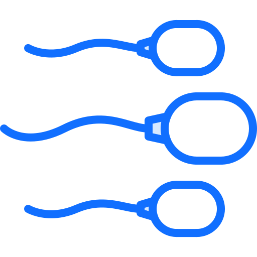 Sperm Coloring Blue icon