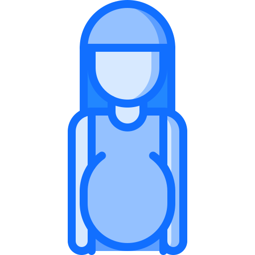 femme Coloring Blue Icône