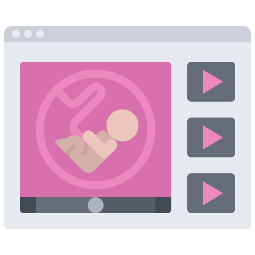 video Coloring Flat icon