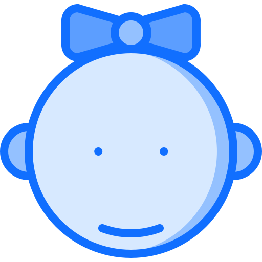 niña Coloring Blue icono