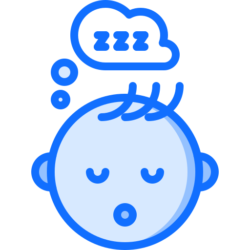dormir Coloring Blue Icône