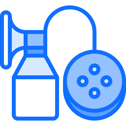 유방 펌프 Coloring Blue icon