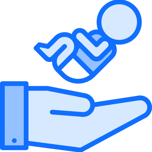 hand Coloring Blue icon