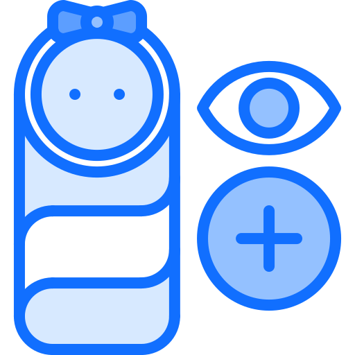 Überwachung Coloring Blue icon