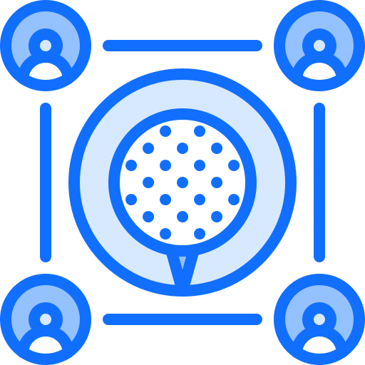 Group Coloring Blue icon