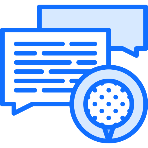 Talk Coloring Blue icon