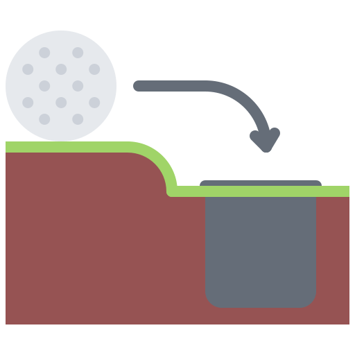 agujero Coloring Flat icono
