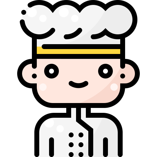 Chef Pixelmeetup Lineal Color icon