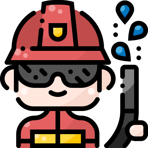 消防士 Pixelmeetup Lineal Color icon