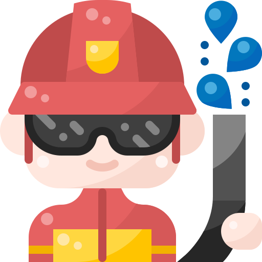 消防士 Pixelmeetup Flat icon