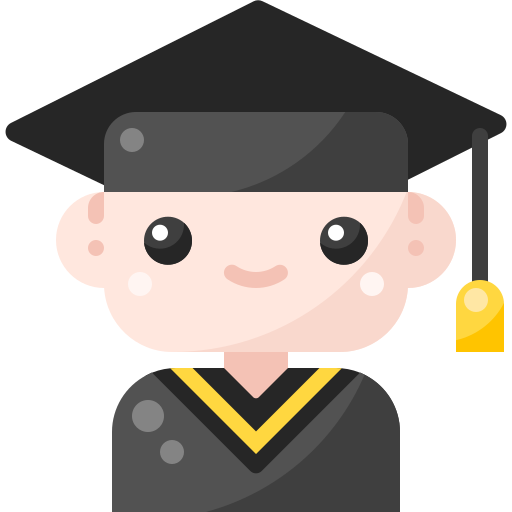 absolvent, absolvieren Pixelmeetup Flat icon