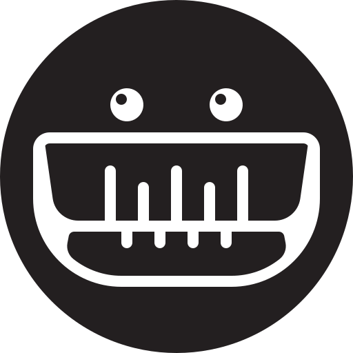 grijnzend Pixelmeetup Fill icoon