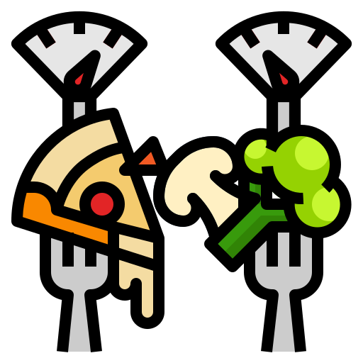 zdrowe jedzenie Skyclick Lineal Color ikona