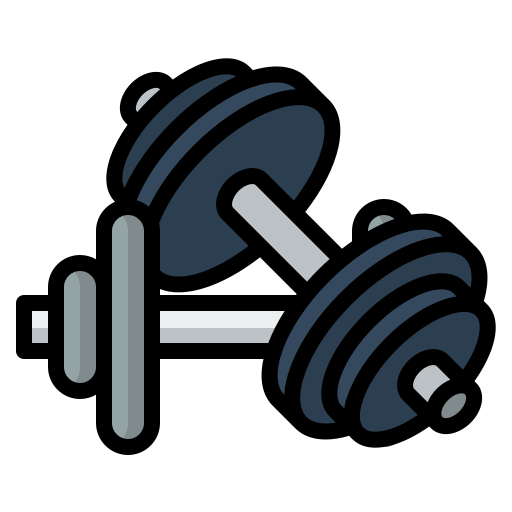Dumbbell Skyclick Lineal Color icon