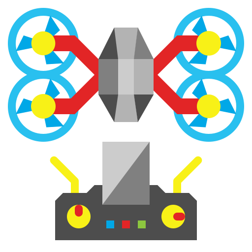 ドローン Skyclick Flat icon