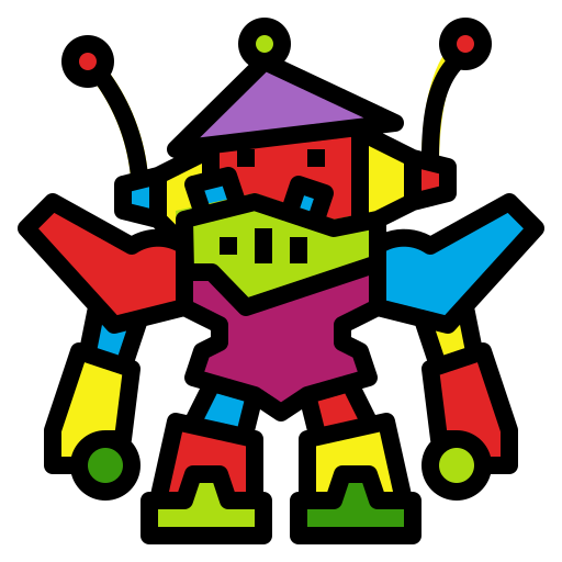 ロボット Skyclick Lineal Color icon
