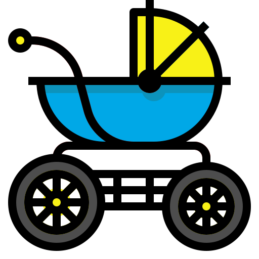 carrito de bebé Skyclick Lineal Color icono