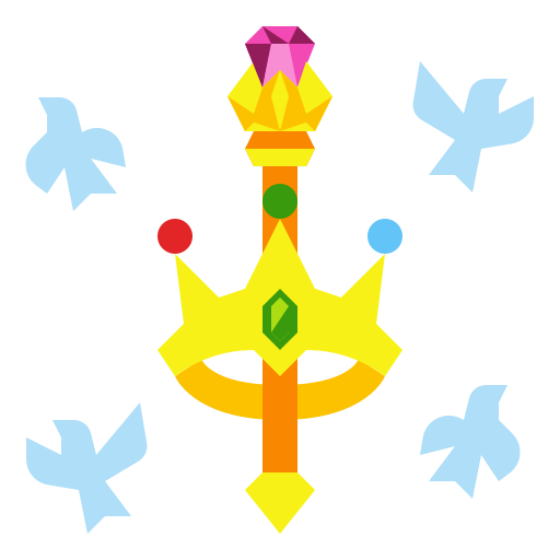 Princess Skyclick Flat icon